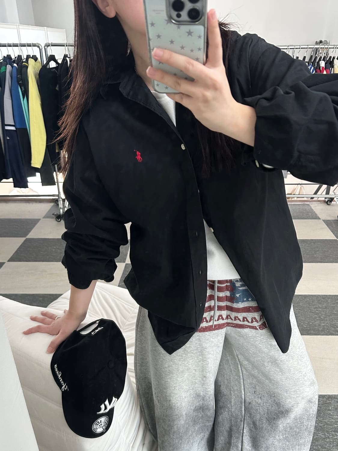 랄프로렌 블랙 블레이크 코튼 셔츠  상품이미지8