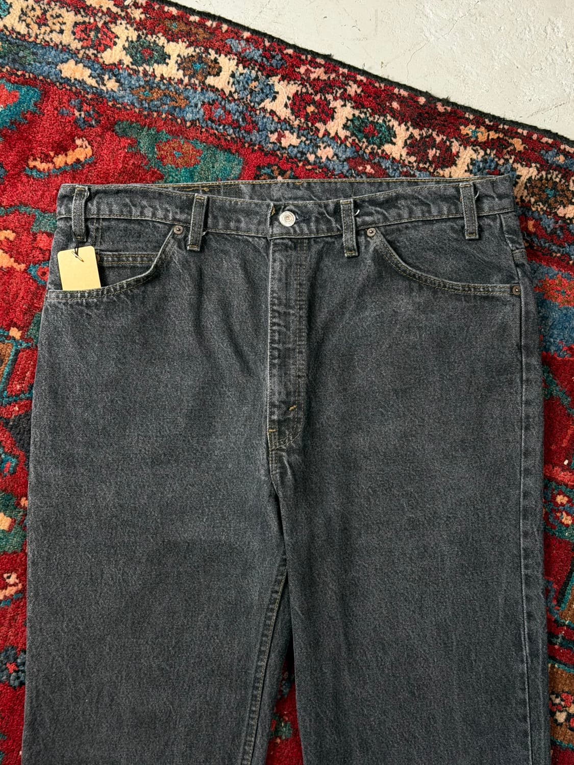 90's USA Made 빈티지 리바이스 517 블랙 부츠컷 상품이미지5