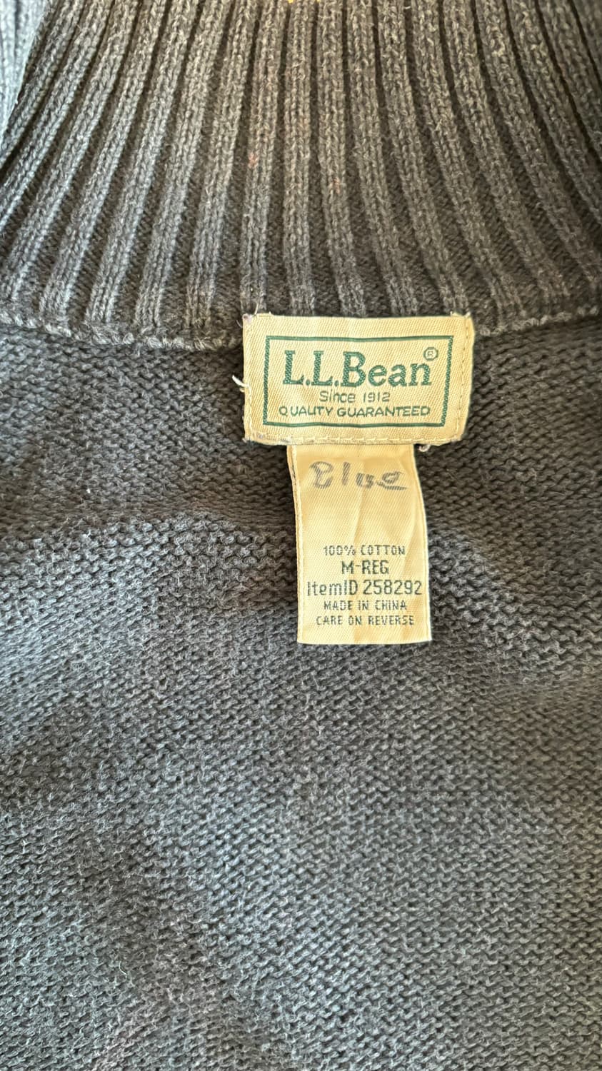 90s L.L.Bean Cotton Knit Zip-up 상품이미지5