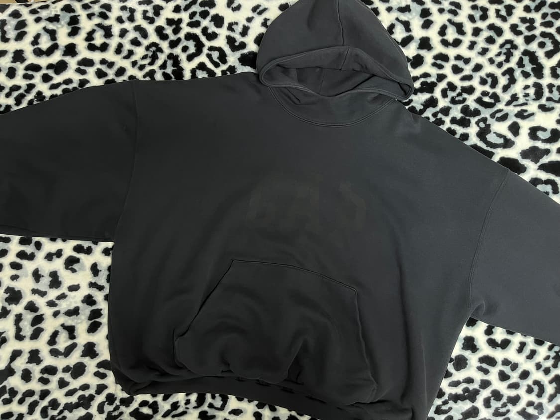 이지 갭 발렌시아가 도브 후드 워시드 블랙 상품이미지2