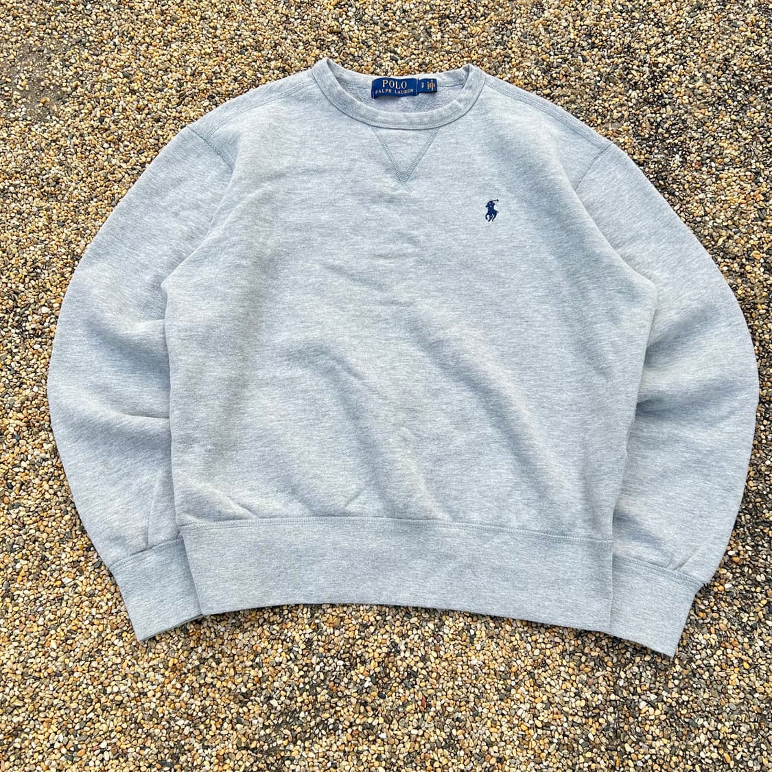 폴로 랄프로렌 라운드넥 그레이 맨투맨 상품이미지1