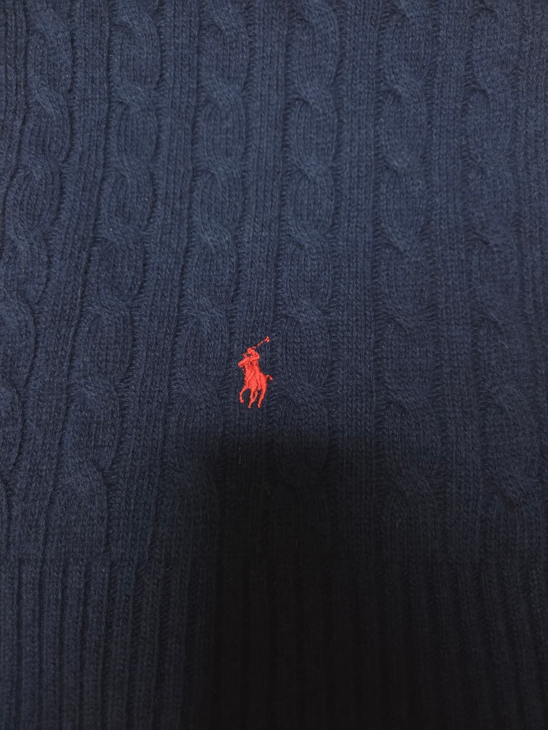 폴로랄프로렌 꽈배기 머플러 네이비색상 판매 상품이미지1