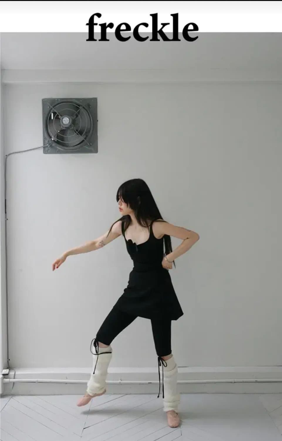 새상품) 프레클 슬리브리스 스트레치 드레스 블랙 상품이미지3