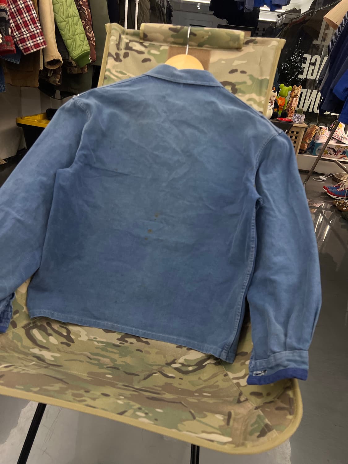 OLD VINTAGE HARD FADED FRENCH 빈티지프렌치워크자켓 상품이미지9