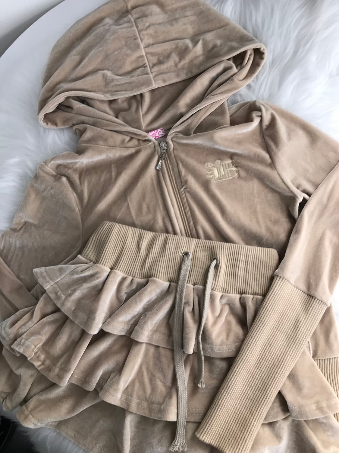 베이비메탈클럽 캔디코튼 벨벳 벨루어 y2k 베메클 트레이닝 세트 셋업 상품이미지1