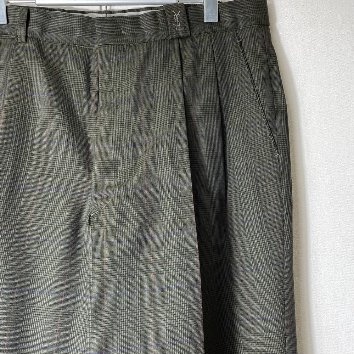 입생로랑 체크 바지 86 상품이미지2