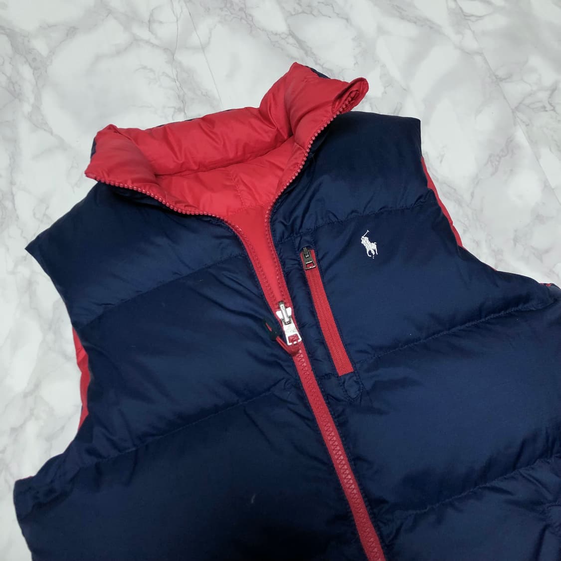 폴로 랄프로렌 패딩조끼 양면 네이비 리버시블 상품이미지2