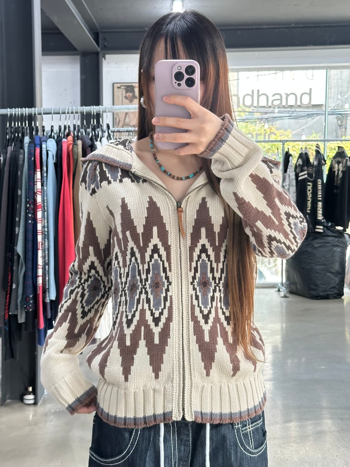 히스테릭글래머 후드 코위찬 집업 상품이미지1