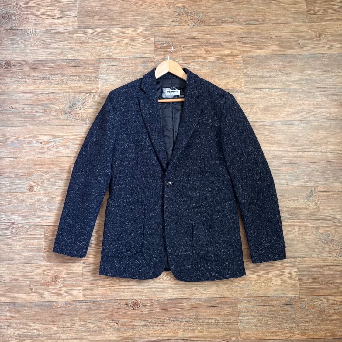 레노마 슬림핏 자켓 FW 독특한 질감 95 다크네이비 콤비 상품이미지2
