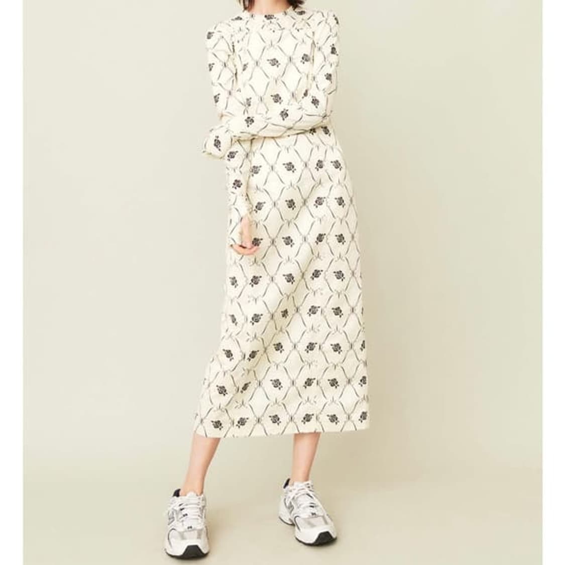 기준 kijun 와일드로즈 슬립 롱원피스 S사이즈 택달린새제품 상품이미지1