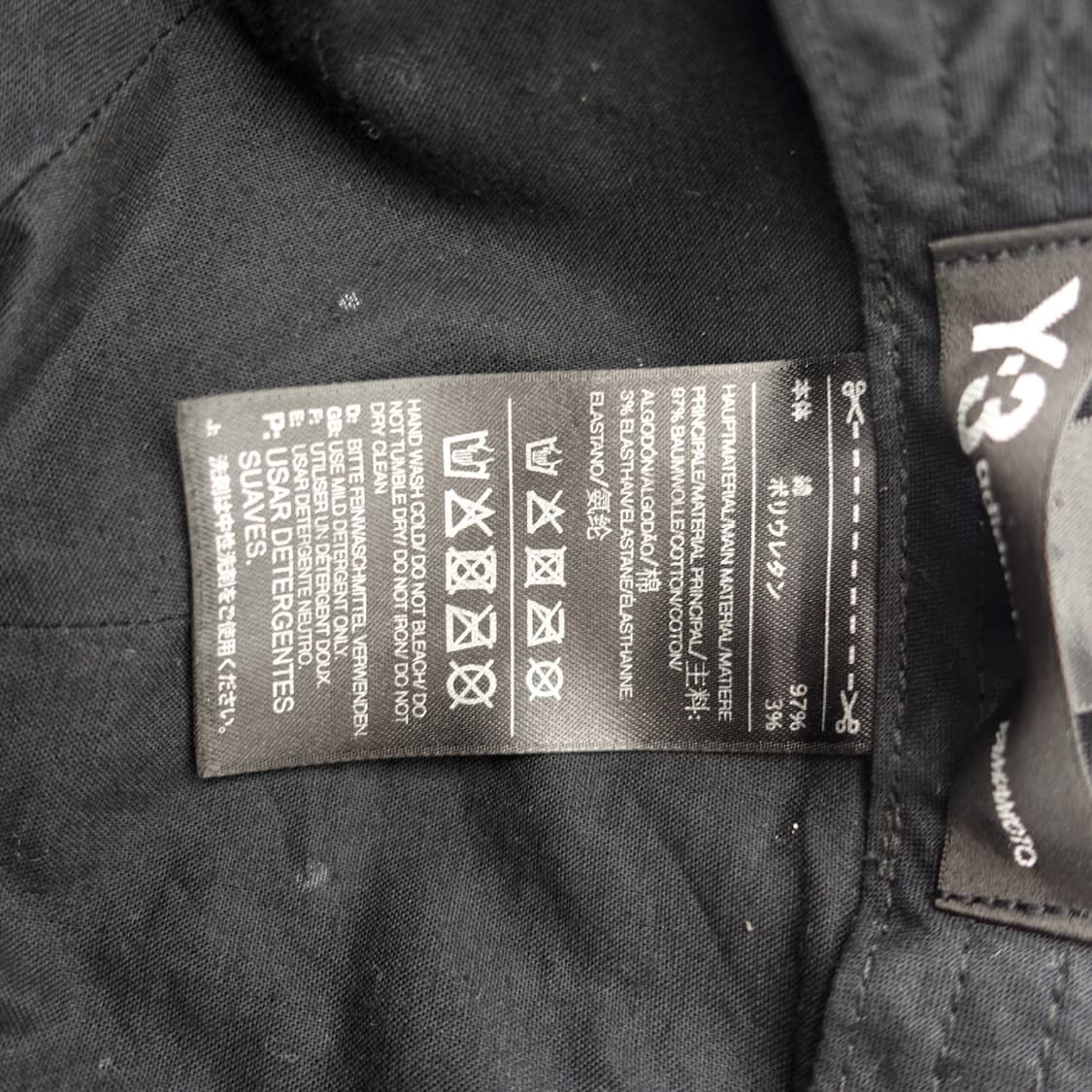 Y-3 요지야마모토 아디다스 블랙 자수 볼캡 상품이미지9