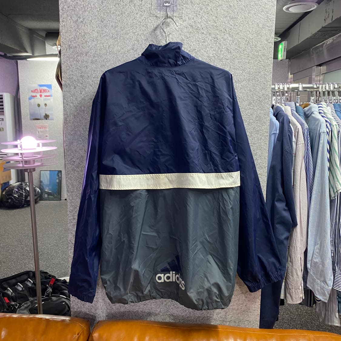 아디다스 올드스쿨 배색 반집업 아노락 자켓  B4150 상품이미지6