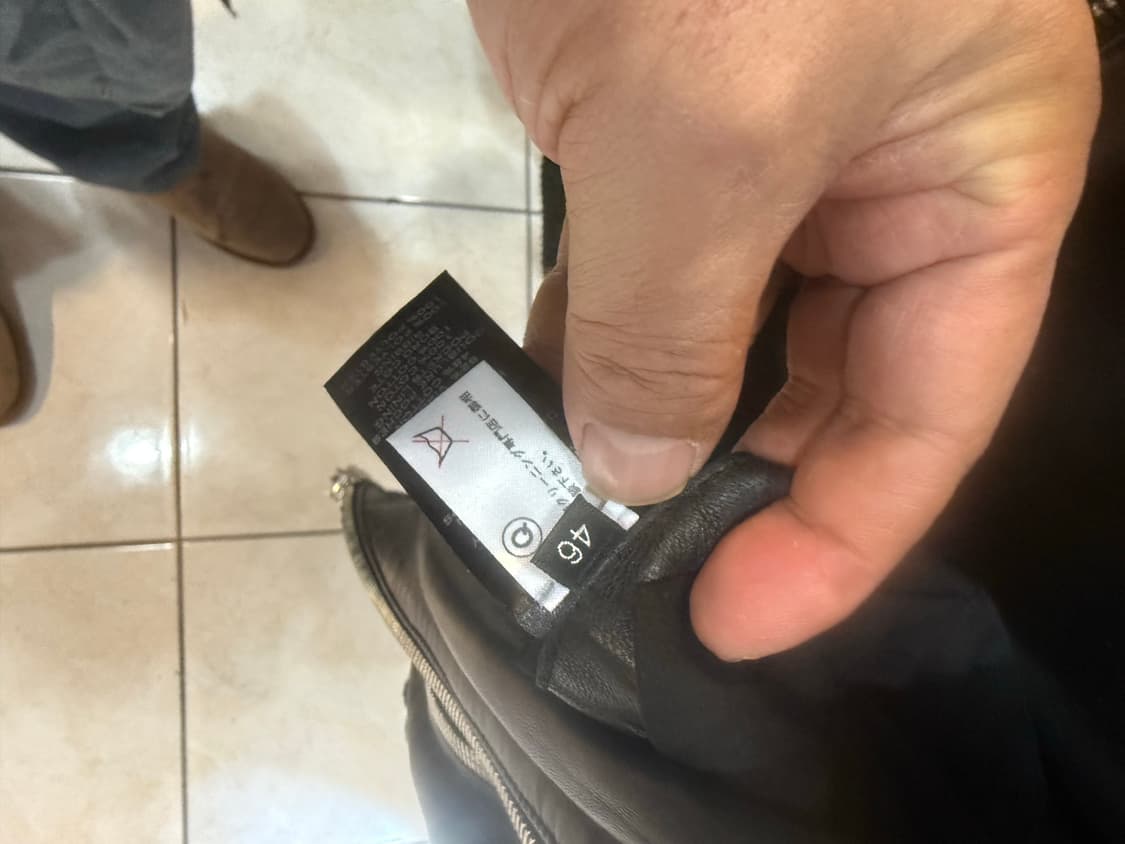 46/95 정품 발망 바이커 가죽자켓 팝니다 상품이미지4