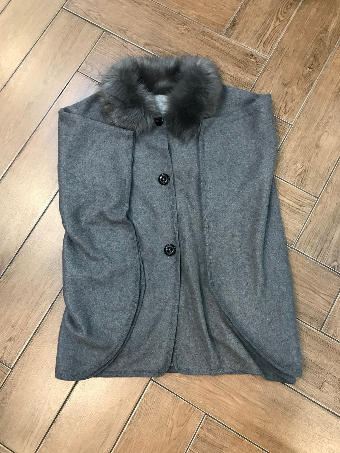 그레이 케이프 코디 세트  상품이미지5