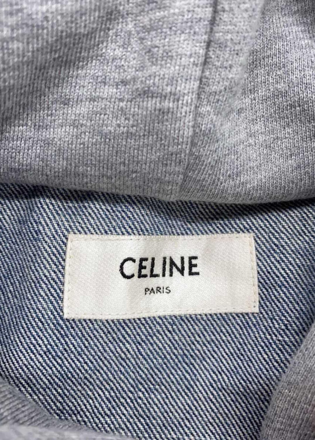 [정품] CELINE 셀린느 후드 데님 트러커 배색 자켓 S
 상품이미지3