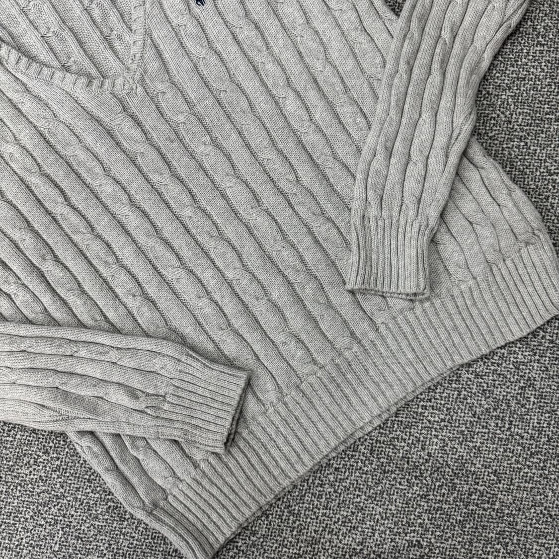 폴로 랄프로렌 브이넥 케이블 니트 상품이미지3