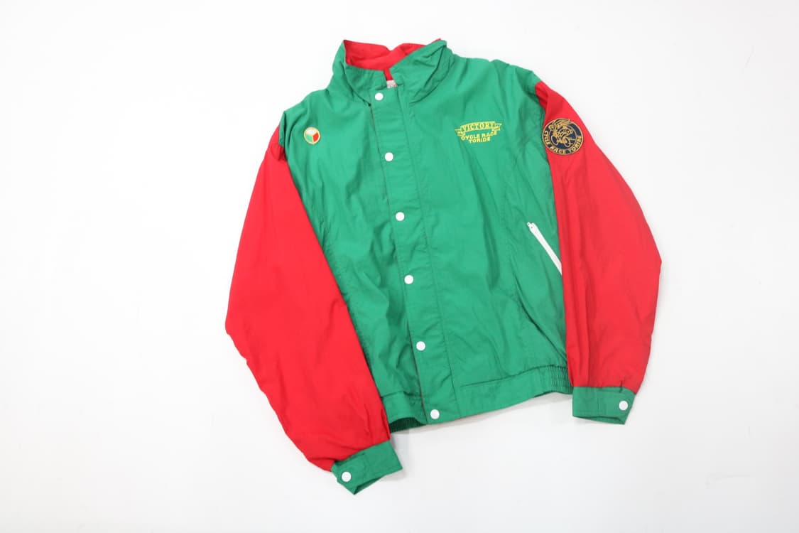 MEDALIST 빈티지 그린 레트로 빅토리 나일론 자켓 L 상품이미지2