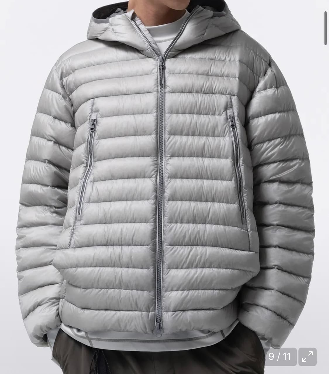 무신사스탠다드 시티레저 시어 립스탑 경량패딩 라이트그레이 S 상품이미지1
