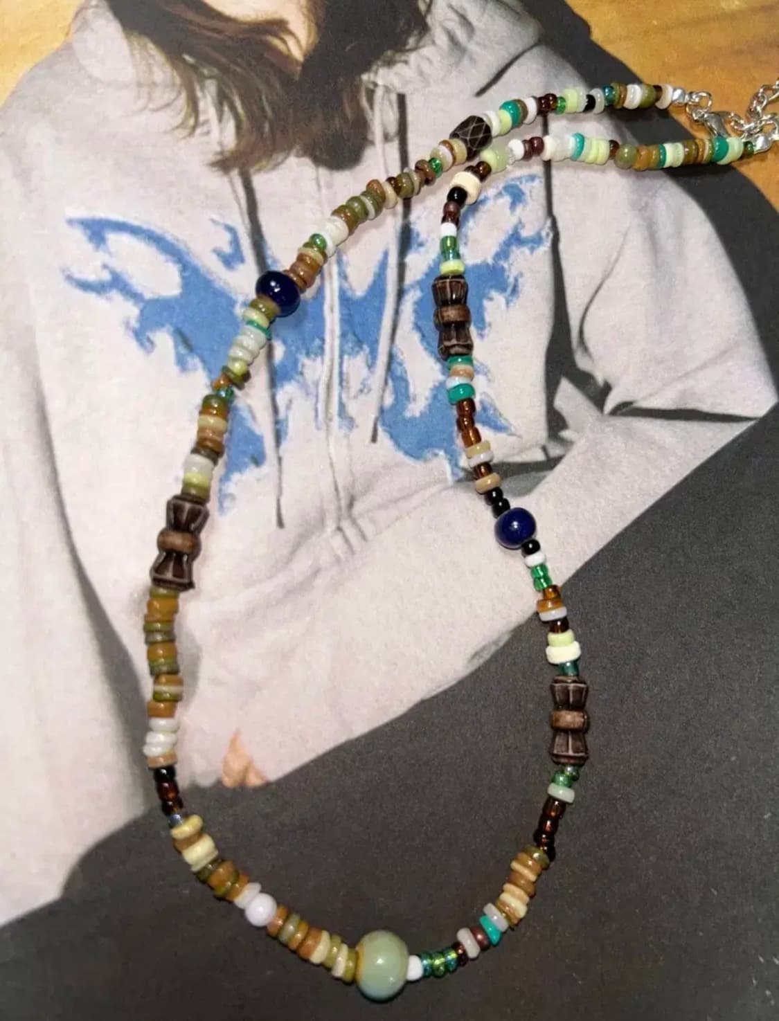 빈티지 비즈 보헤미안 목걸이 /  bohemian necklace 상품이미지1