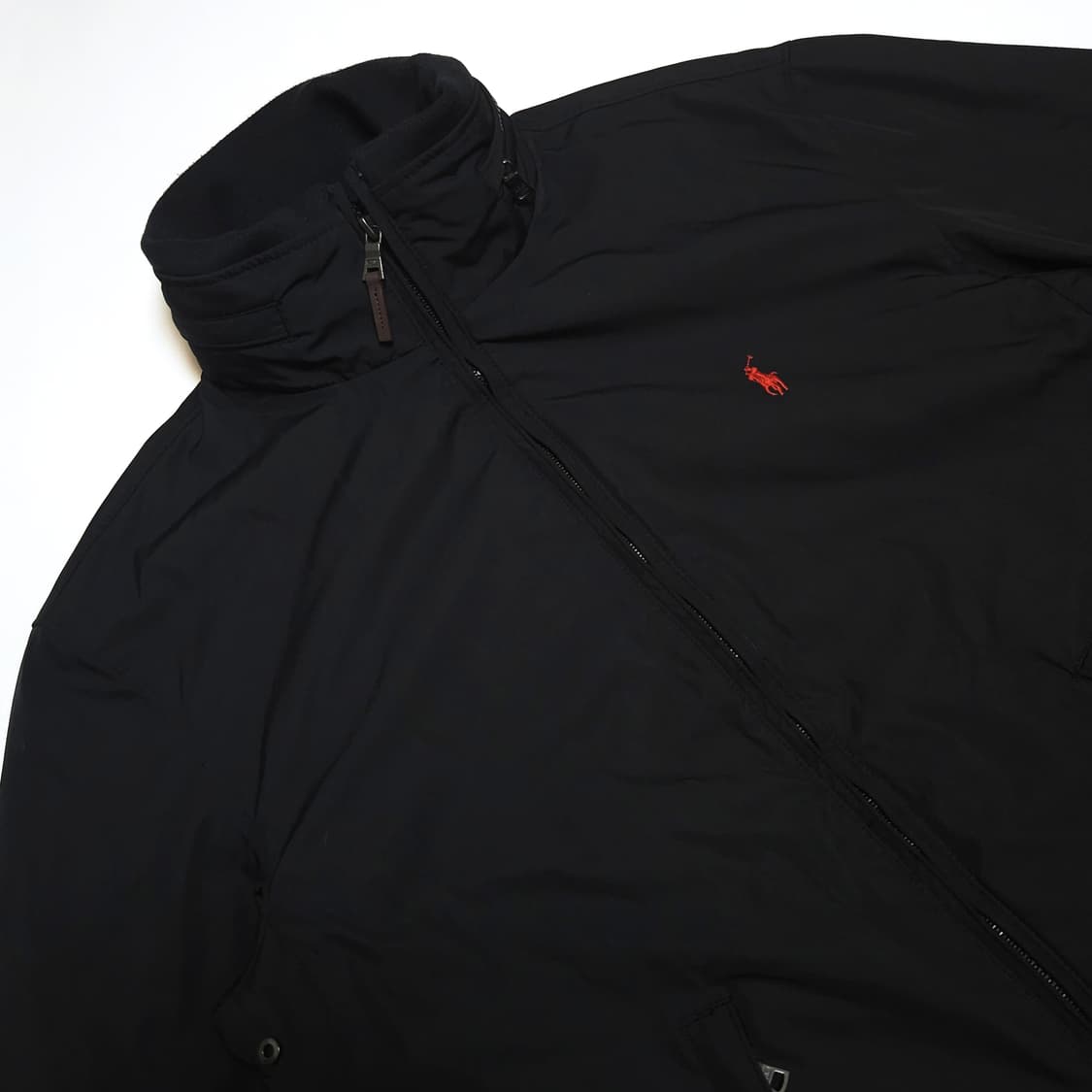 폴로 랄프로렌 폴리쉘 페리 기모 점퍼 자켓 블랙 상품이미지4