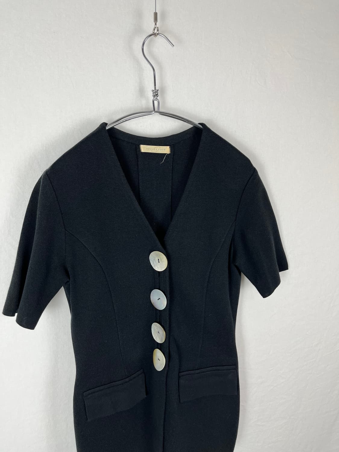 Vintage 자개 단추 반팔 자켓  상품이미지4