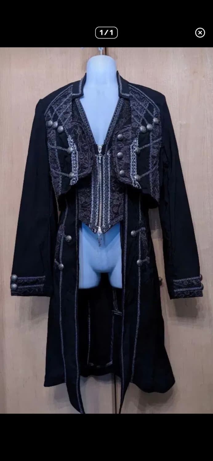 오즈온 고딕 롱 자켓 ozzon ozzcroce ozzangela 상품이미지1