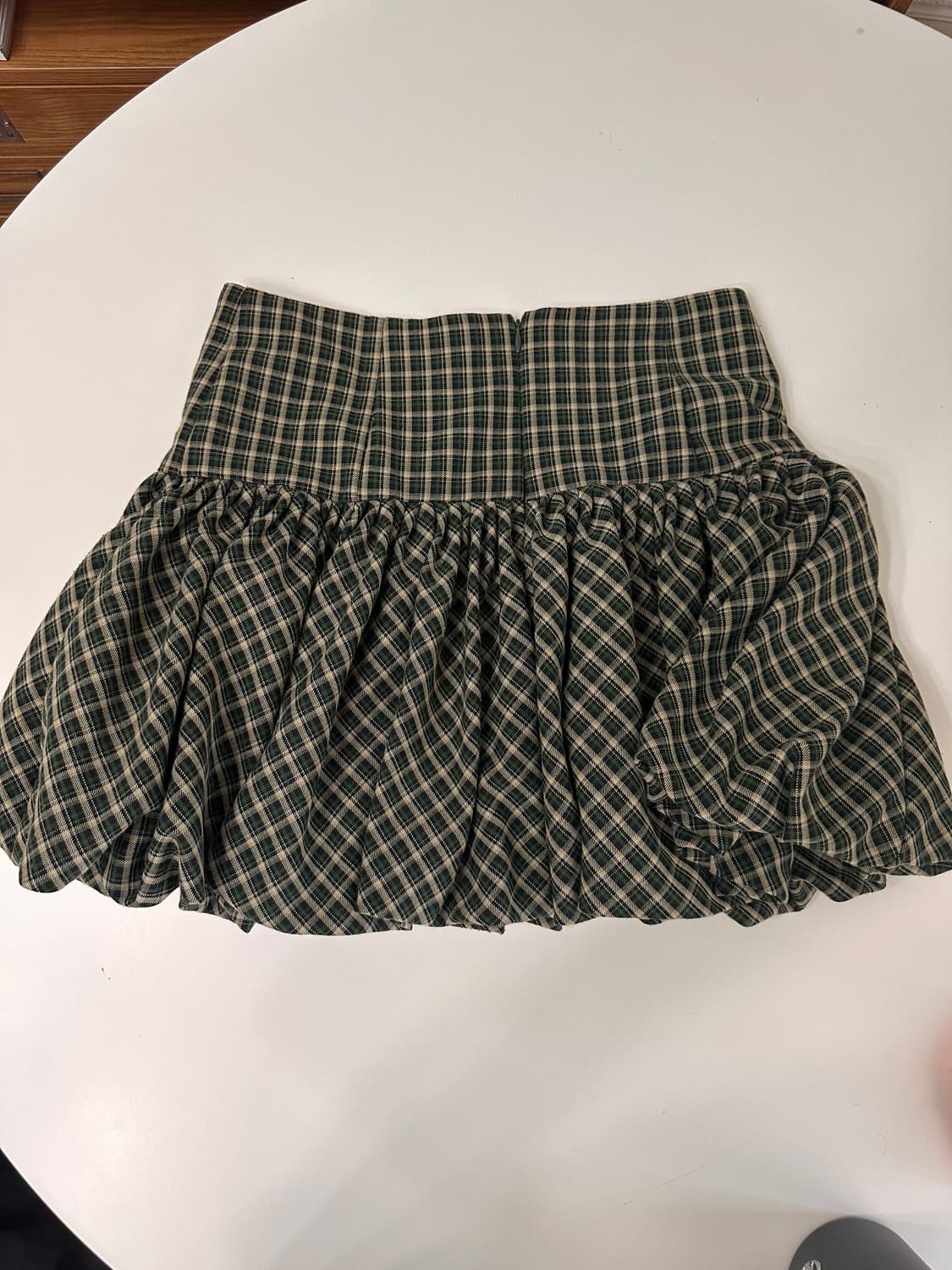 아옵트 BALLOON MINI SKIRT - GREEN CHECK 상품이미지3