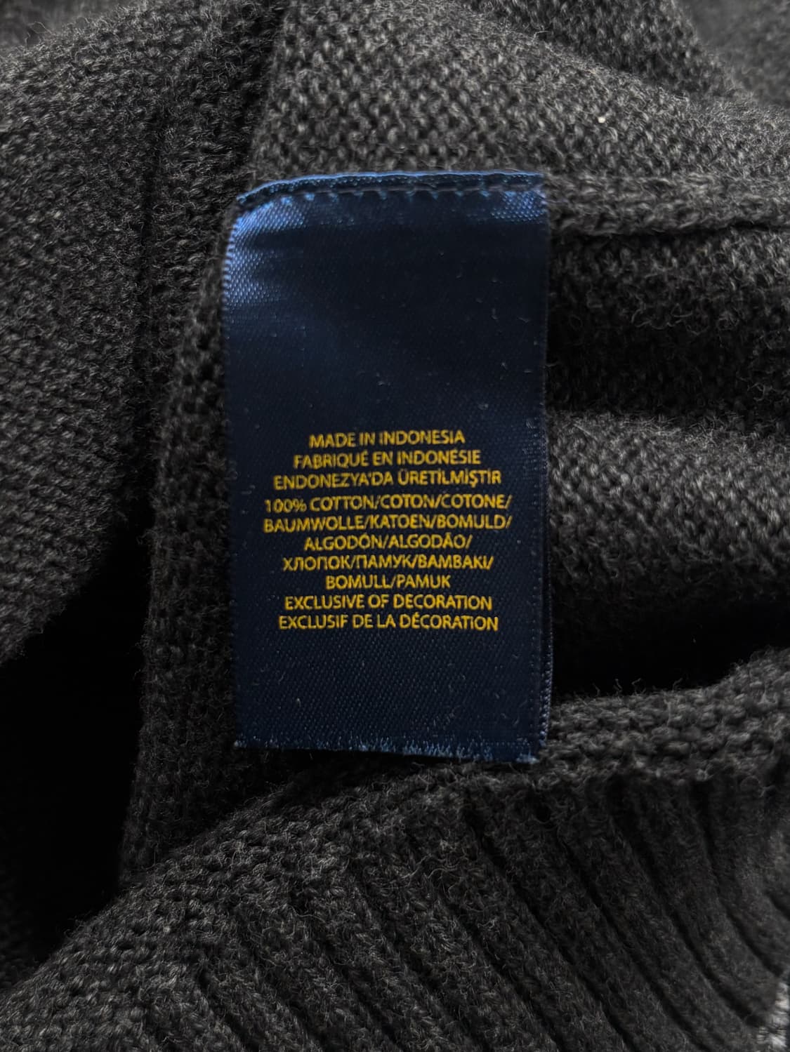 폴로 그레이 니트 집업 상품이미지7