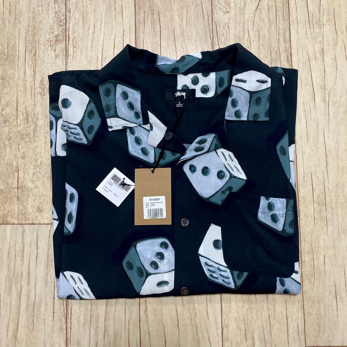스투시 / 다이스 패턴 셔츠 / 블랙 / L 상품이미지3