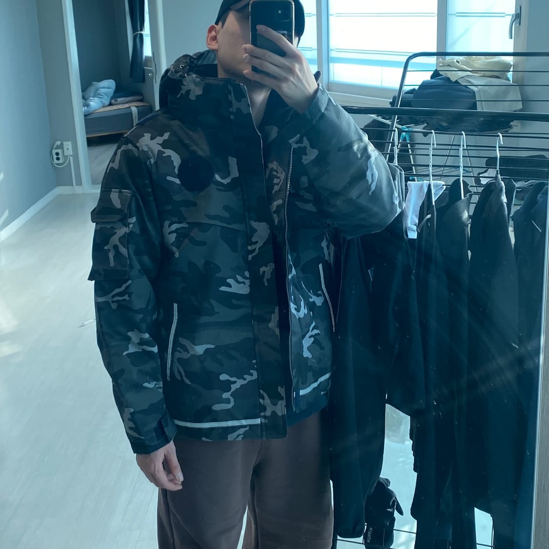카모 밀리터리 야상 자켓 XL 상품이미지9