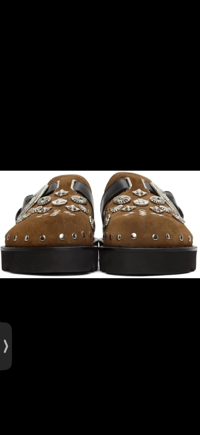 토가 비빌리스 스웨이드 뮬 SaBot 로퍼 브라운 43 상품이미지5