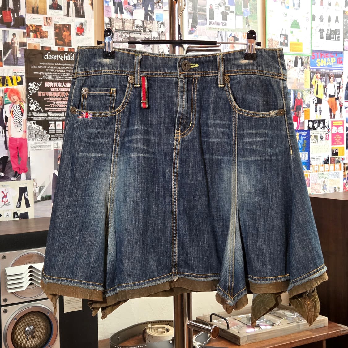 에스크 코르셋 포인트 그런지 스커트 상품이미지5