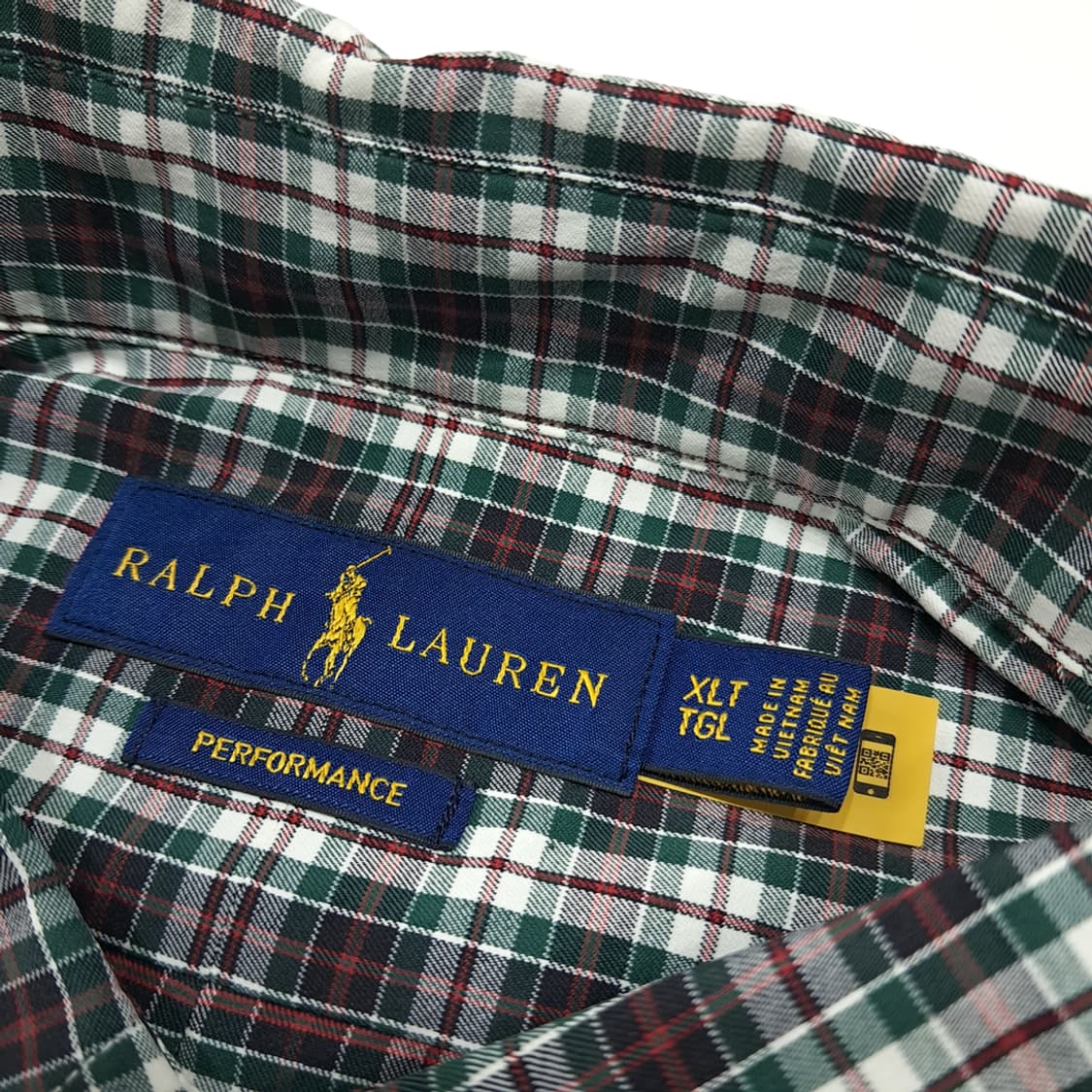 CL675 XLT 폴로 모던 블랙워치 타탄체크 QR 셔츠 남방 상품이미지4