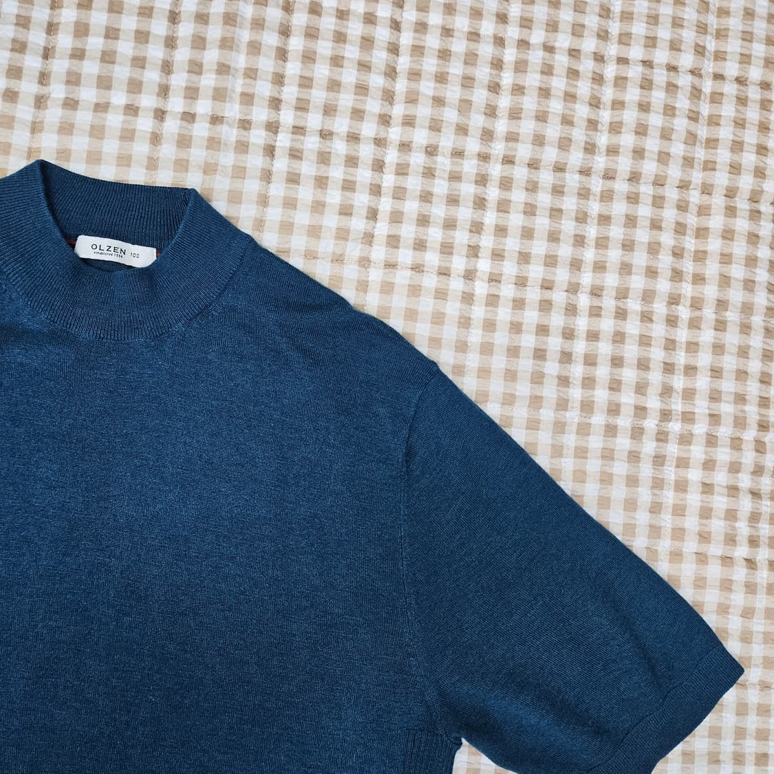 올젠 반소매 니트티 남자100 상품이미지3