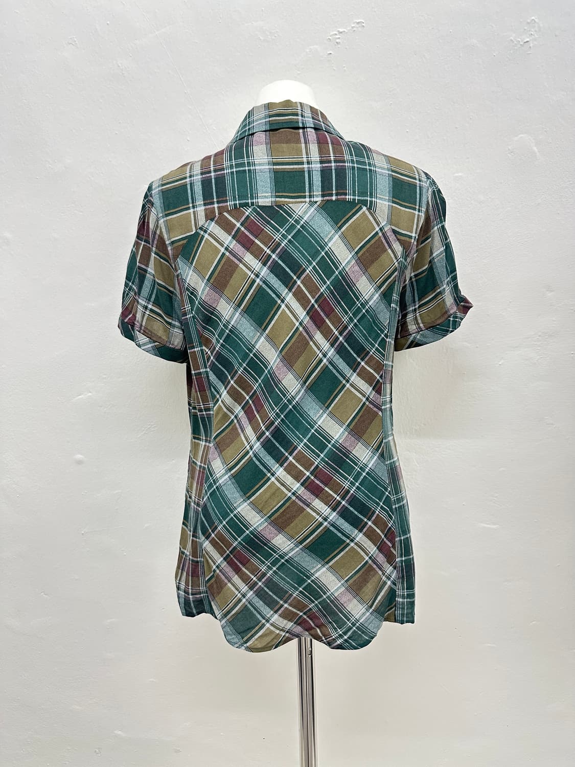Vintage check half shirts 상품이미지5