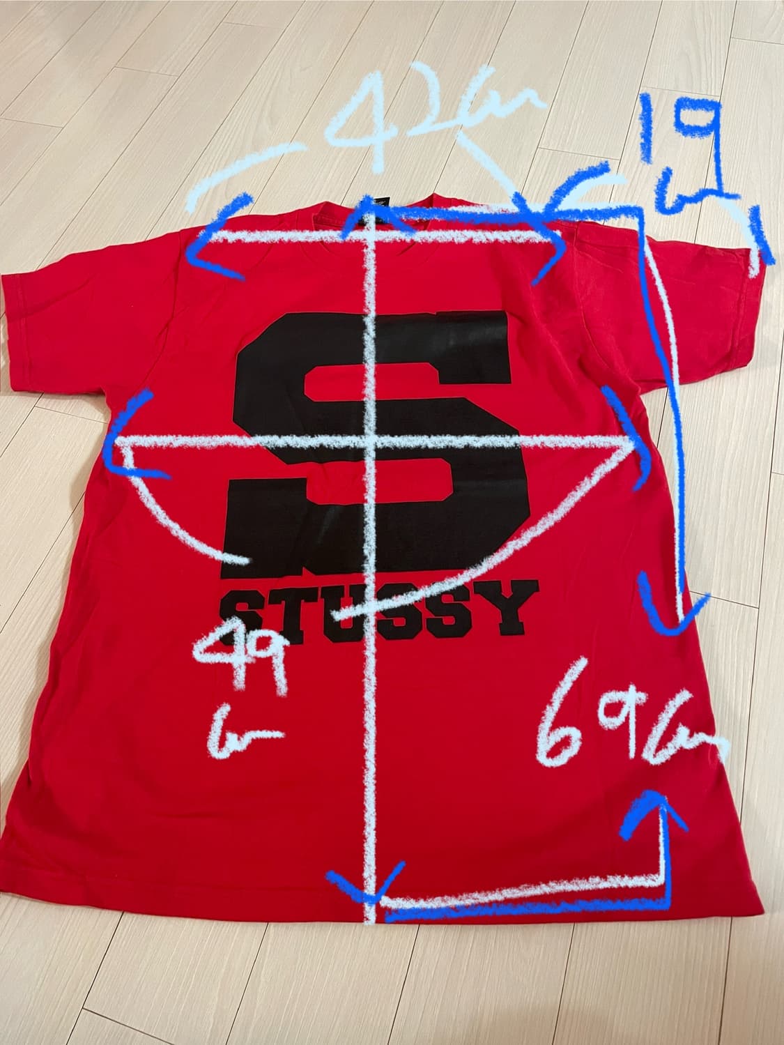 스투시 반팔티 M 상품이미지5