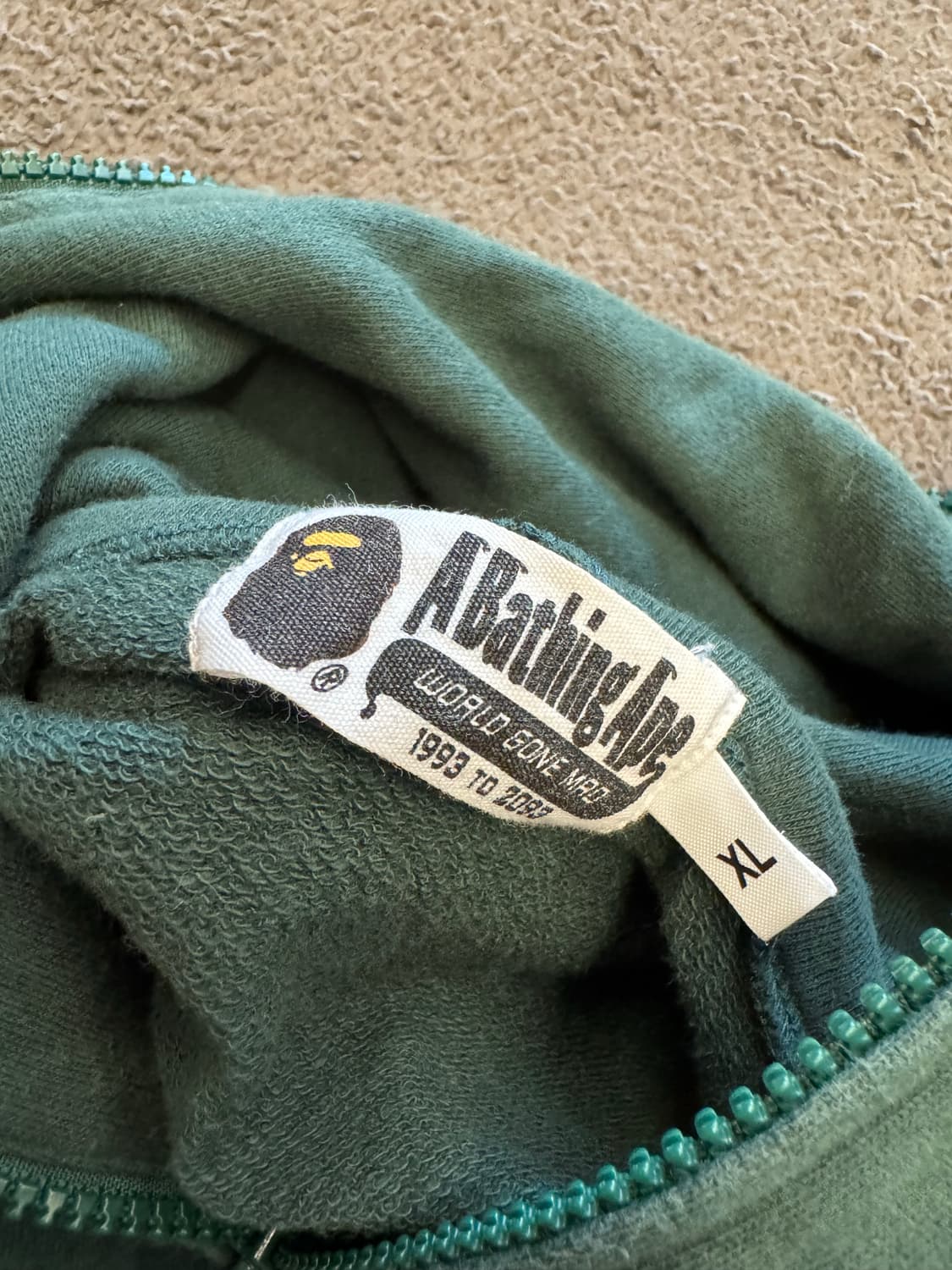 베이프 컬리지 후드 집업 처분  상품이미지3