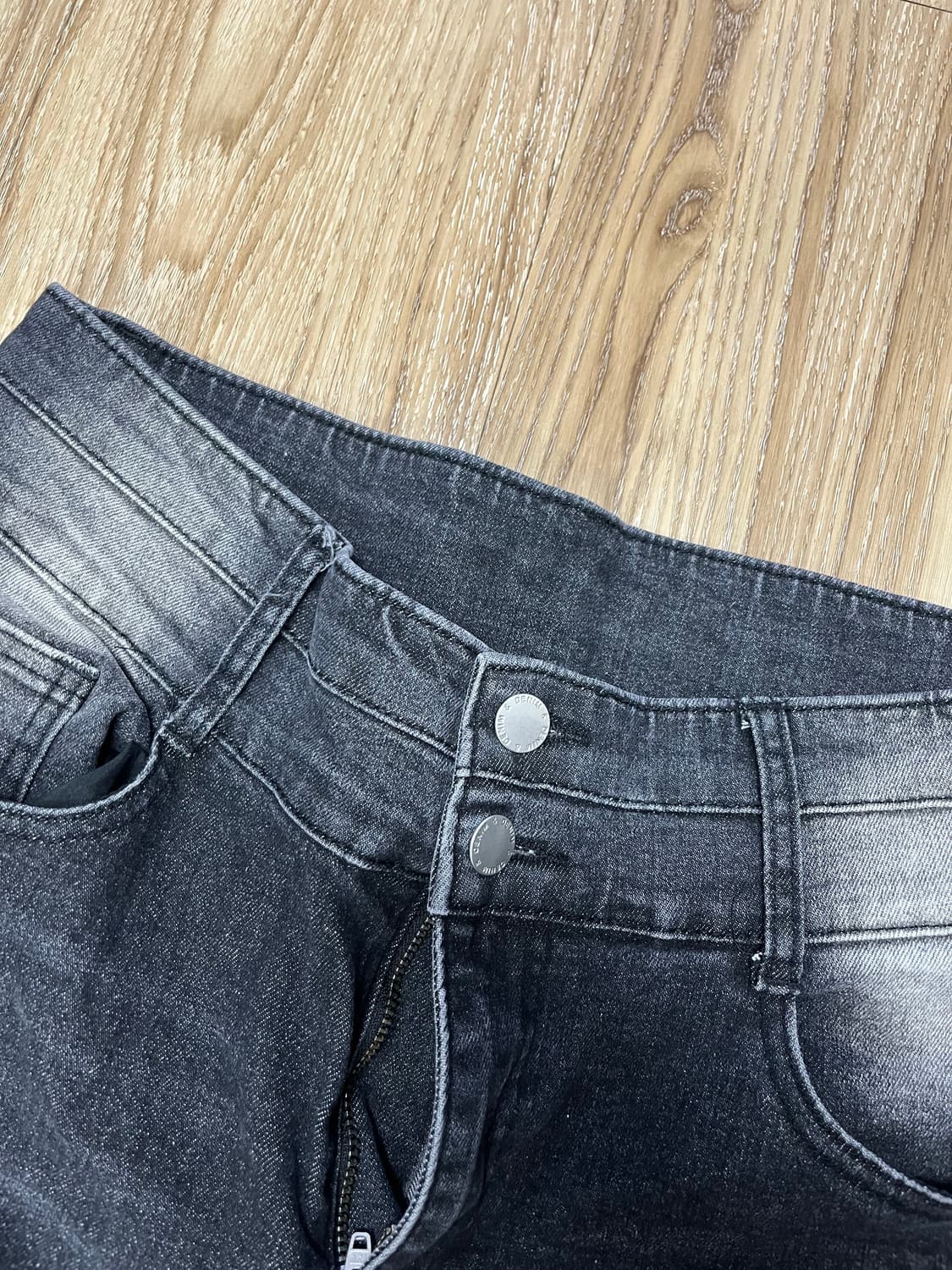 플레어 흑청바지 2XL 상품이미지4