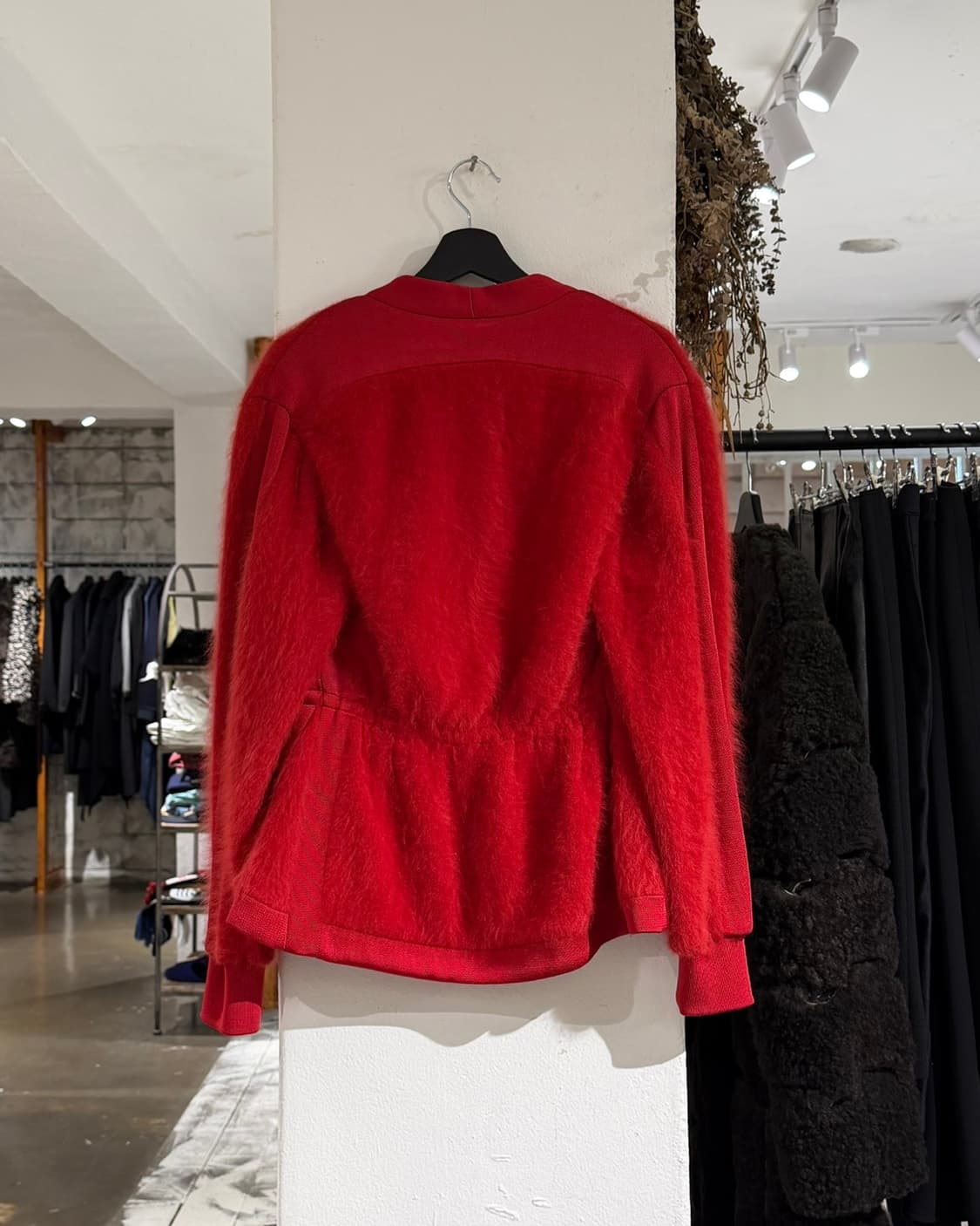 발망 레드 헤어리 앙고라 가디건 상품이미지7