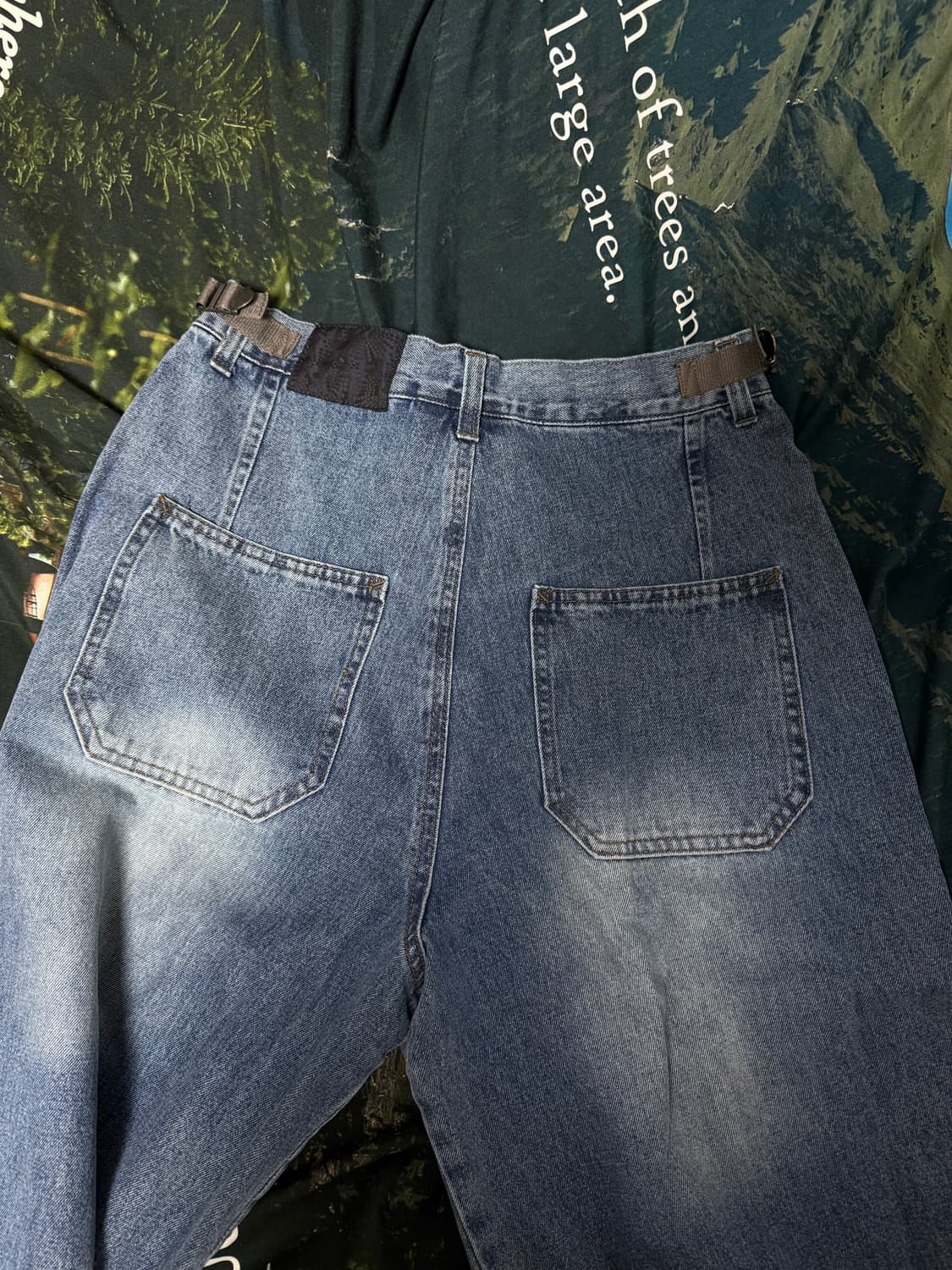 폴리테루 고시마 데님 팬츠 워시드 블루 (2) 상품이미지4