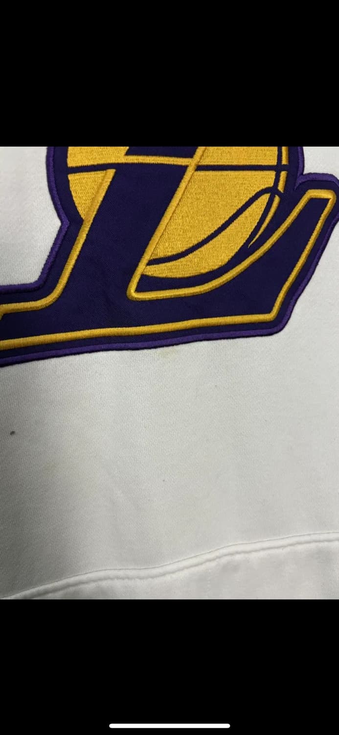 나이키 LA 레이커스 센터 스우시 화이트 후드티 H2232 상품이미지8