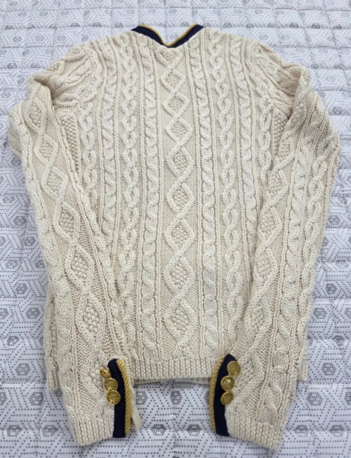 폴로 아이보리 가디건 ~55반 상품이미지6