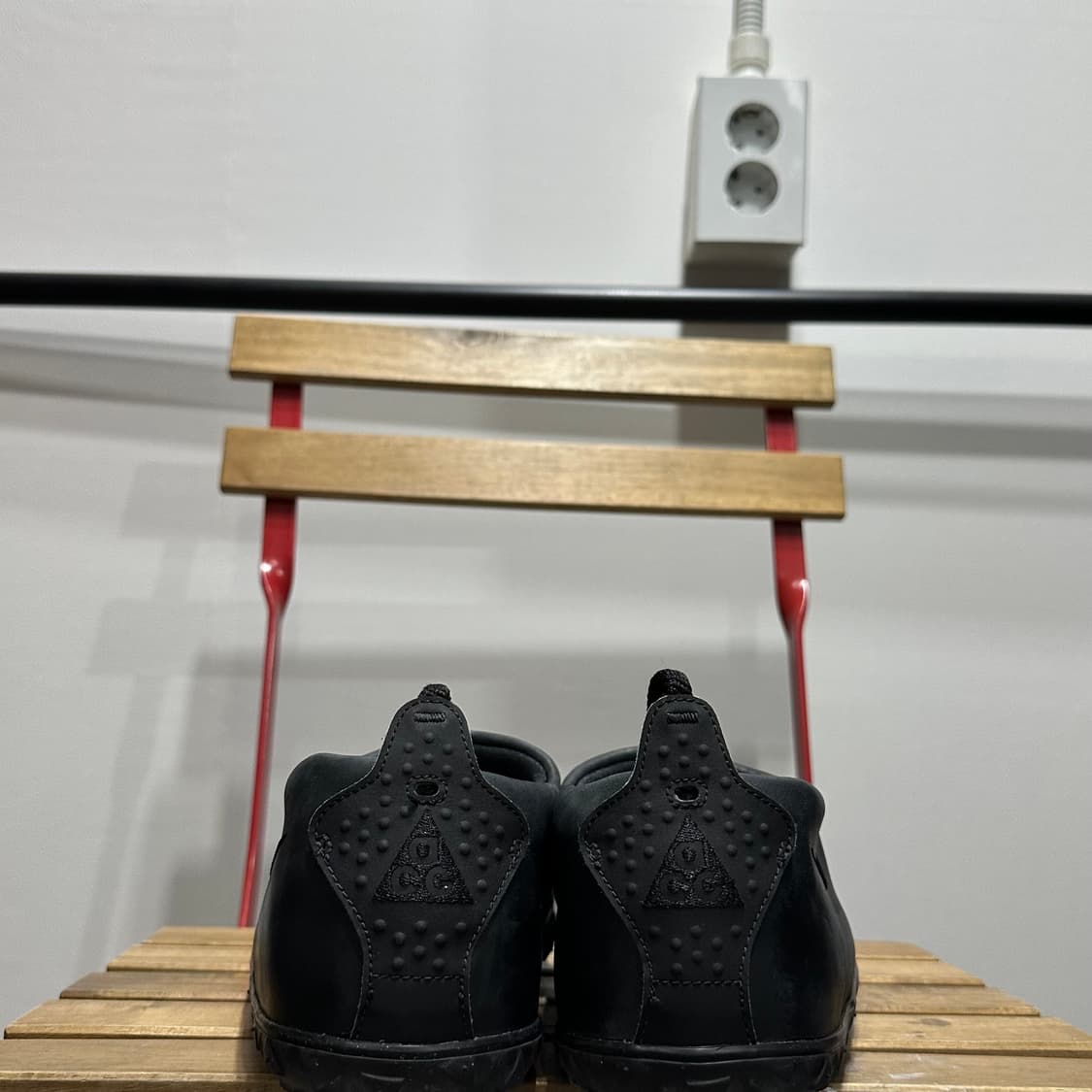 290) 나이키 운동화 남성 남자 슬립온 ACG 목 레더 블랙 상품이미지4