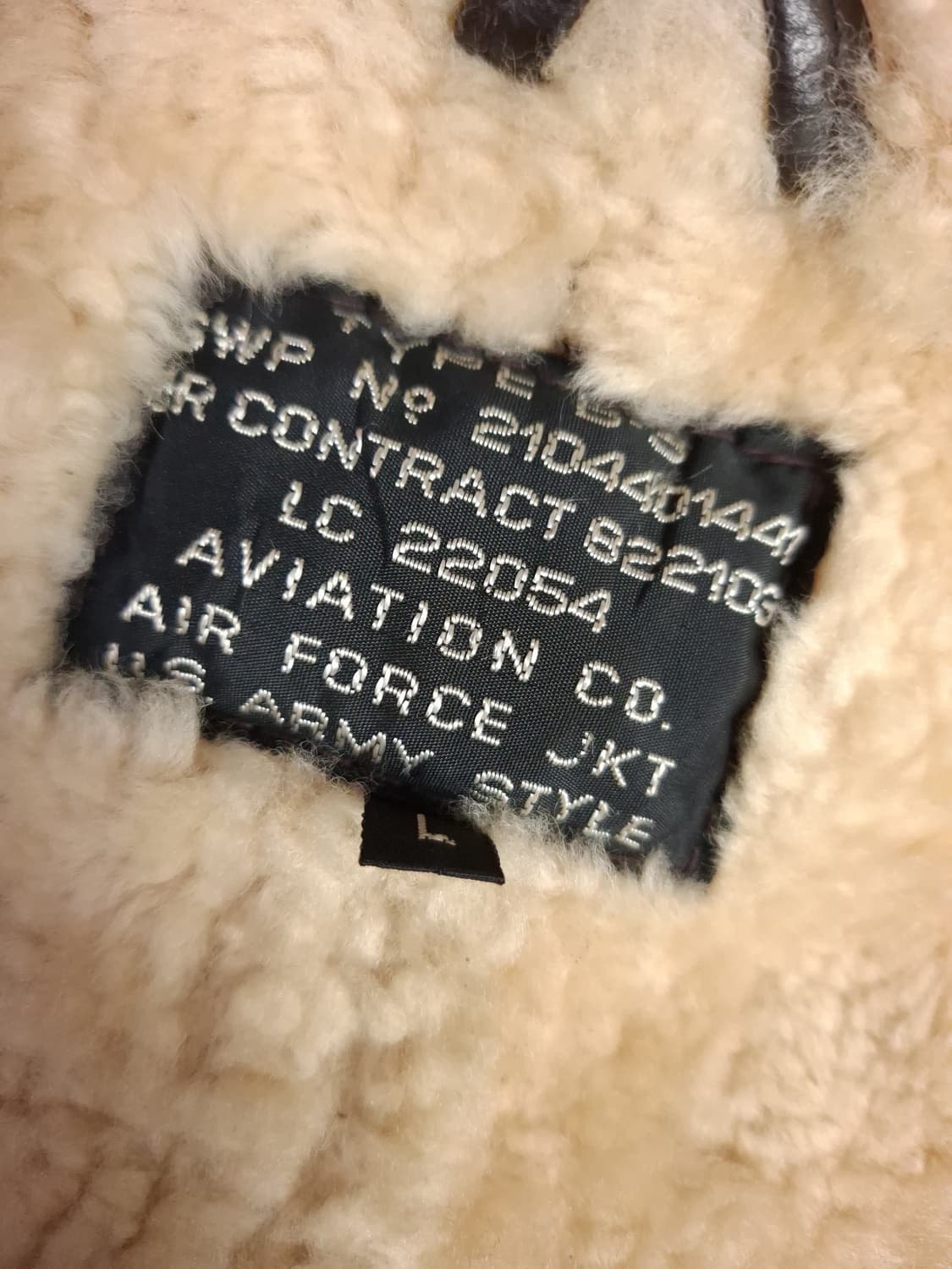 미공군 B-3 TYPE 리얼레더 항공 폭격기 무스탕 상품이미지3