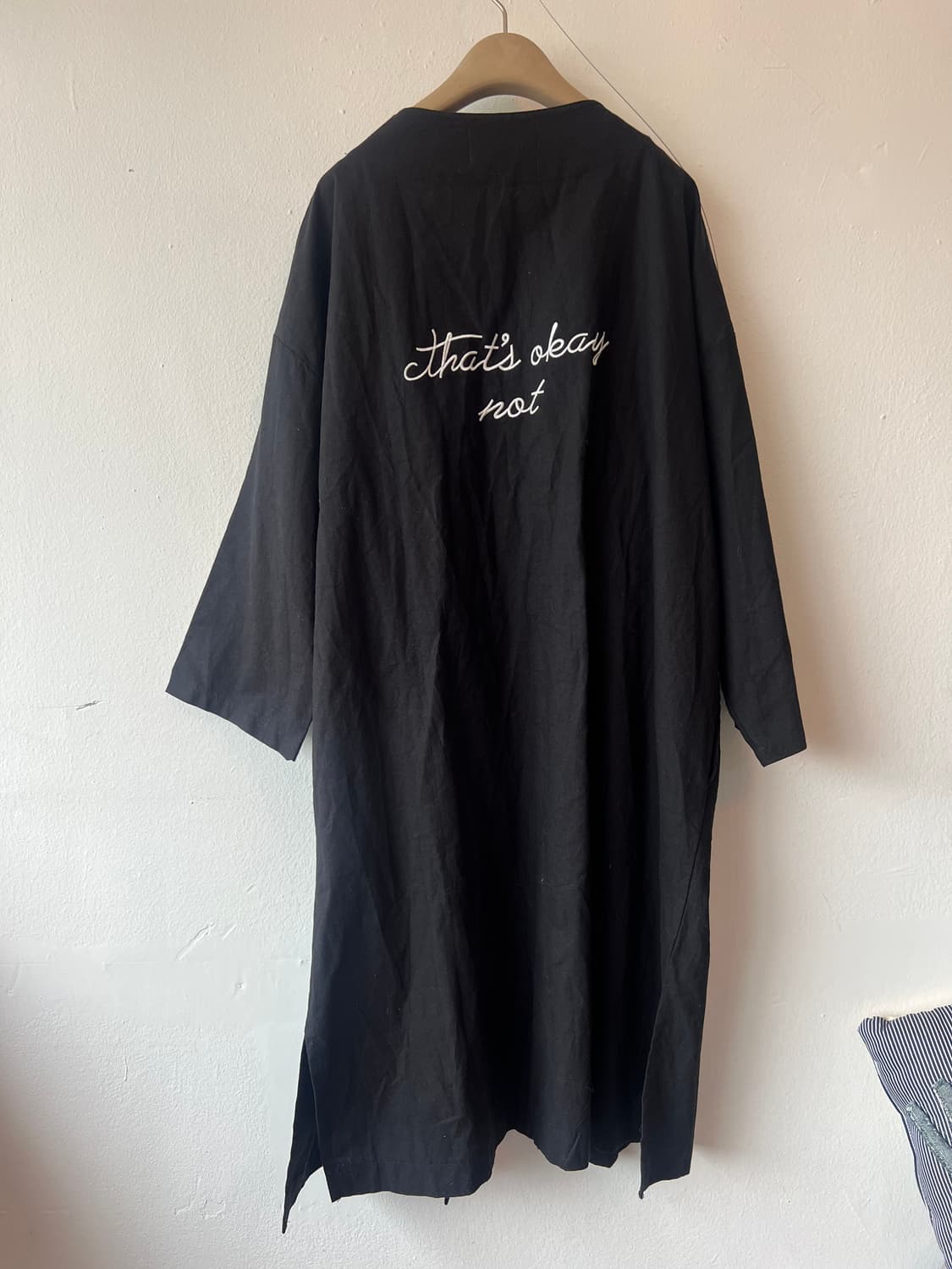 아니베에프 Aniver f 여성 블랙 오픈가디건 롱가디건 상품이미지3