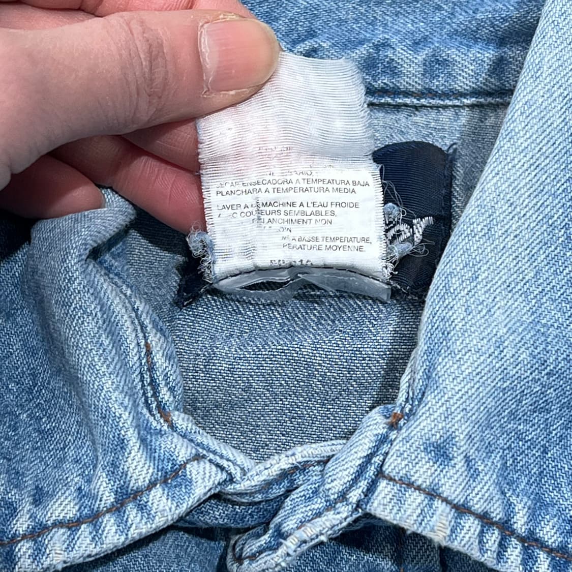 랭글러 워크 데님셔츠 s08975 상품이미지7