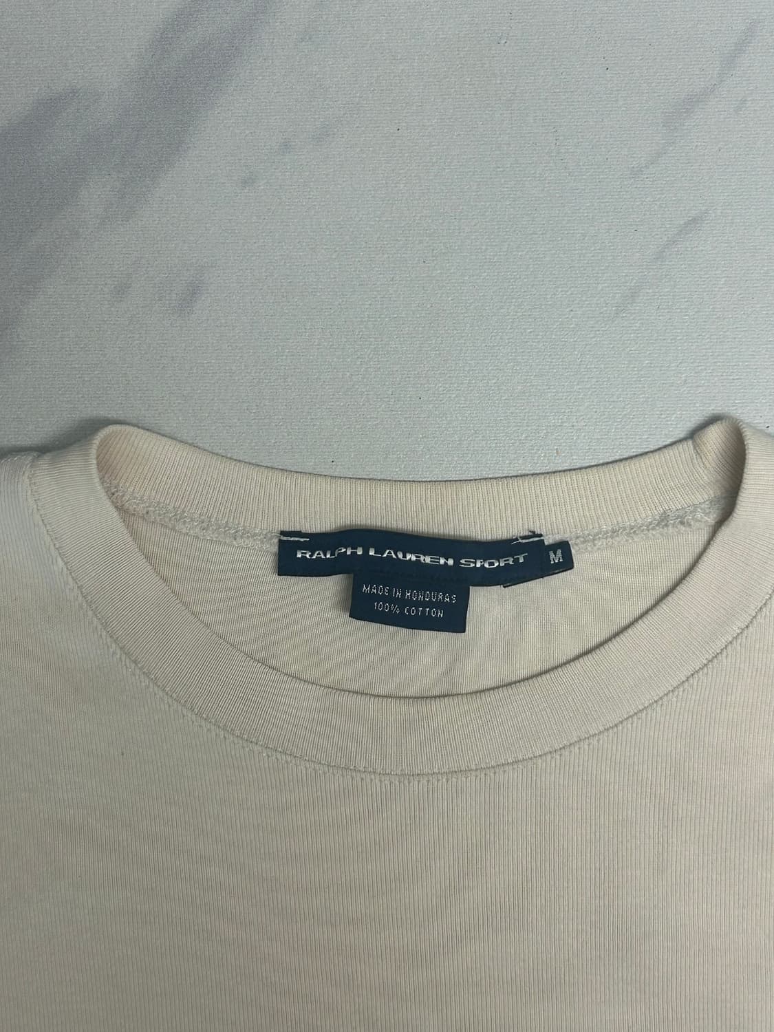 폴로 여성 실버 포니 슬림핏 반팔 티셔츠 베이지 랄프로렌 상품이미지3