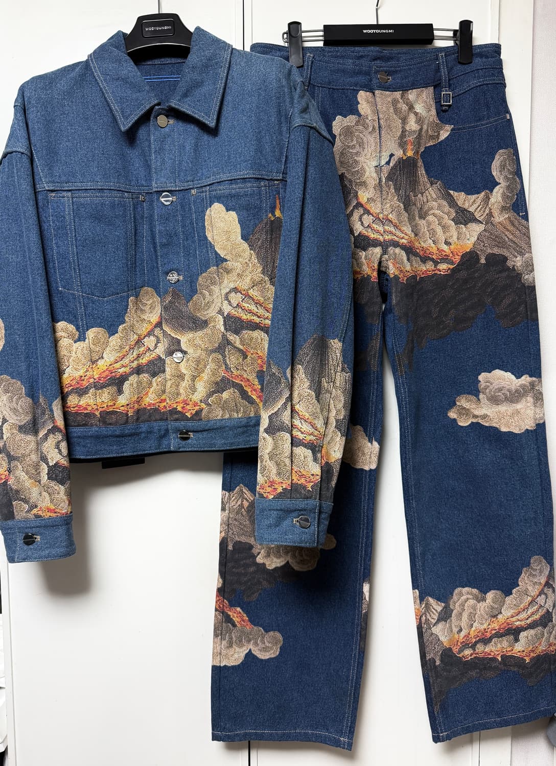 우영미 23fw 컬렉션 볼케이노 데님 셋업 48, 48 상품이미지4