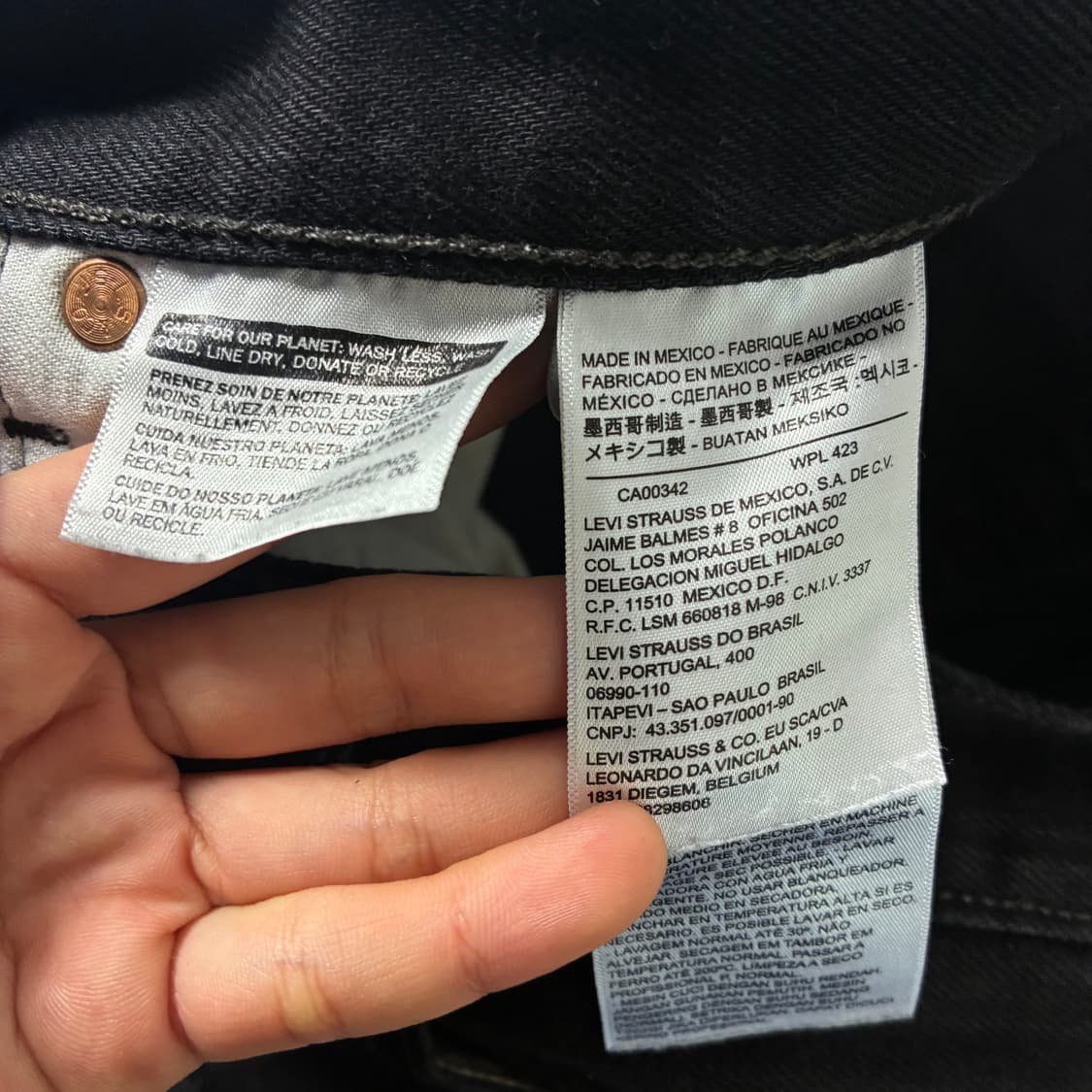 Levi's  리바이스 501 블랙진 데님 팬츠  상품이미지6