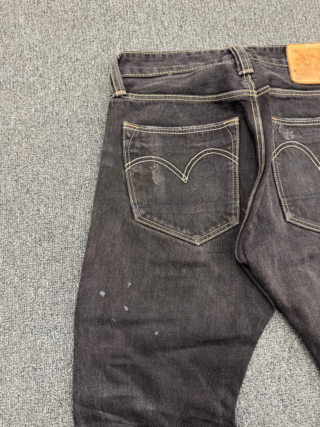 30)리바이스 빈티지 505 슬림스트레이트 흑청 데님팬츠 상품이미지7
